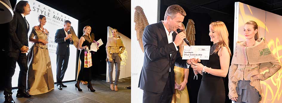 Preisverleihung Frankfurt Style Award 2015 an Janine Weigele / Modeschule Kehrer Stuttgart